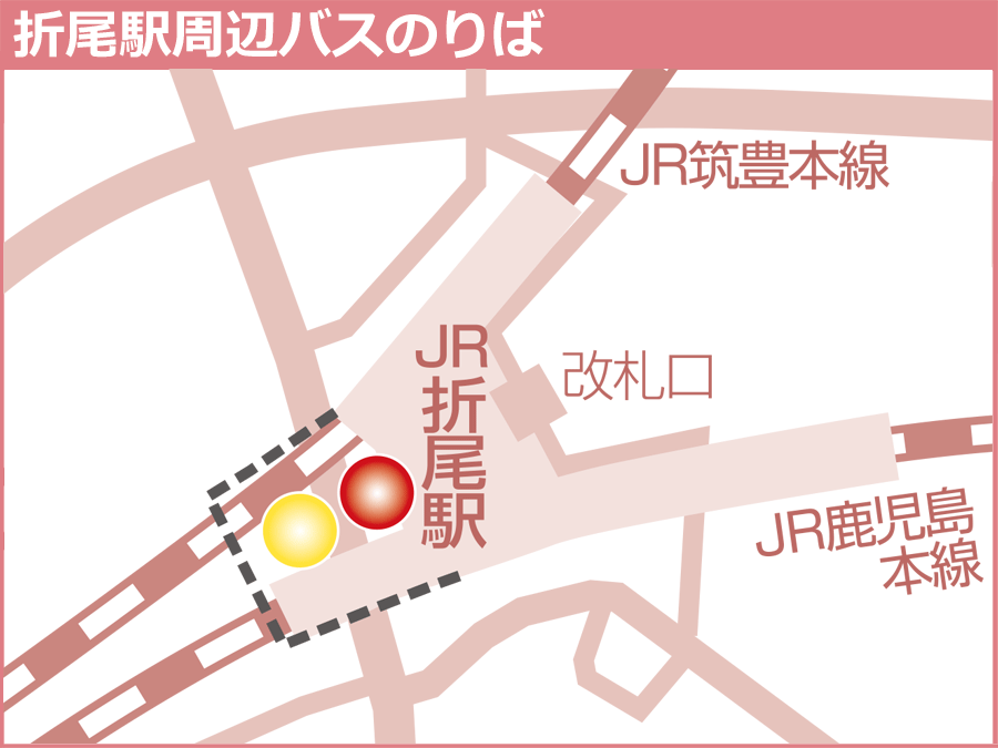 折尾駅周辺バスのりば